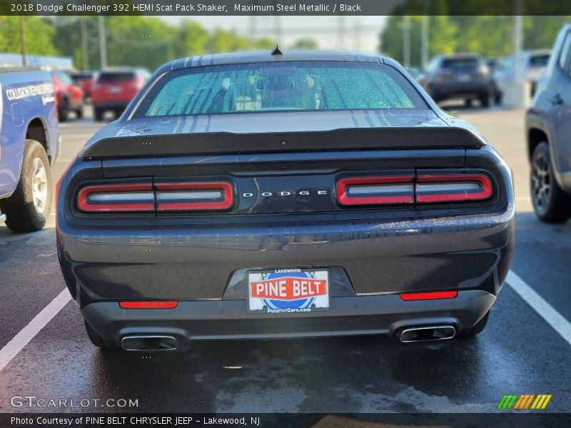 Maximum Steel Metallic / Black 2018 Dodge Challenger 392 HEMI Scat Pack Shaker