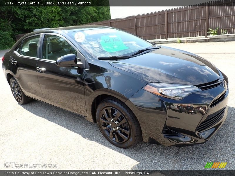Black Sand Pearl / Almond 2017 Toyota Corolla L