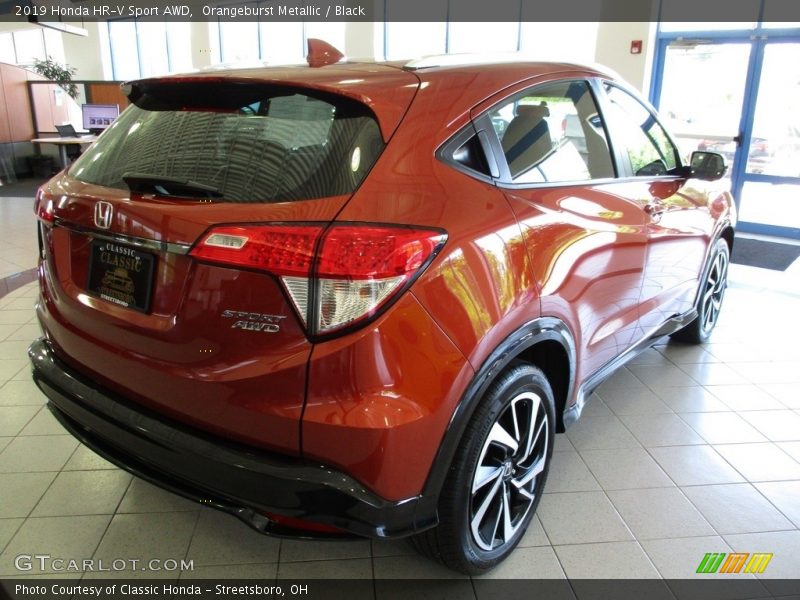 Orangeburst Metallic / Black 2019 Honda HR-V Sport AWD