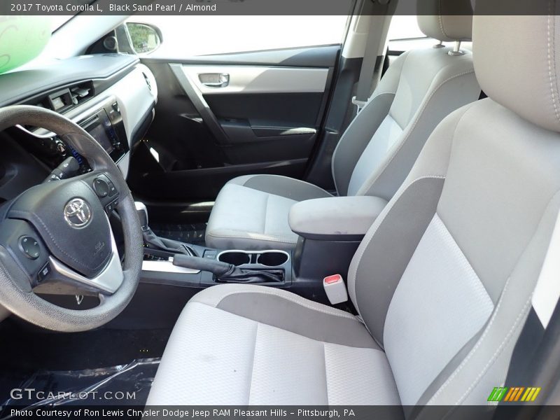Black Sand Pearl / Almond 2017 Toyota Corolla L