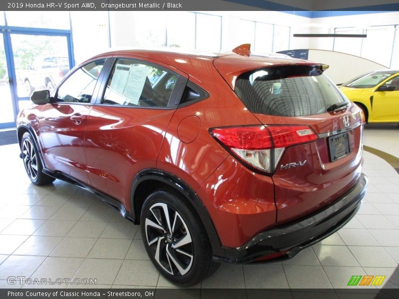 Orangeburst Metallic / Black 2019 Honda HR-V Sport AWD