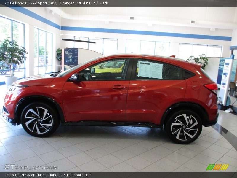 Orangeburst Metallic / Black 2019 Honda HR-V Sport AWD