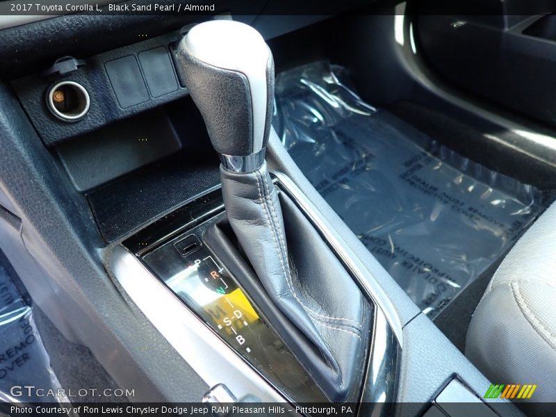 Black Sand Pearl / Almond 2017 Toyota Corolla L