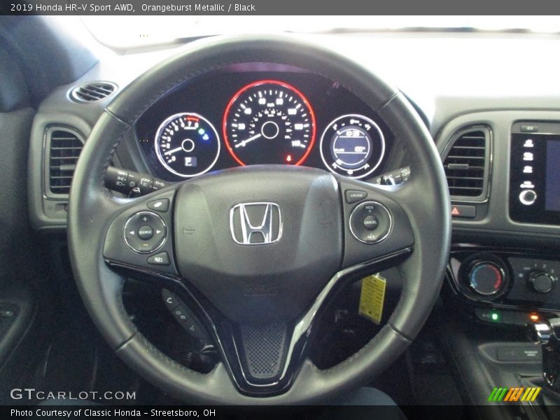 Orangeburst Metallic / Black 2019 Honda HR-V Sport AWD
