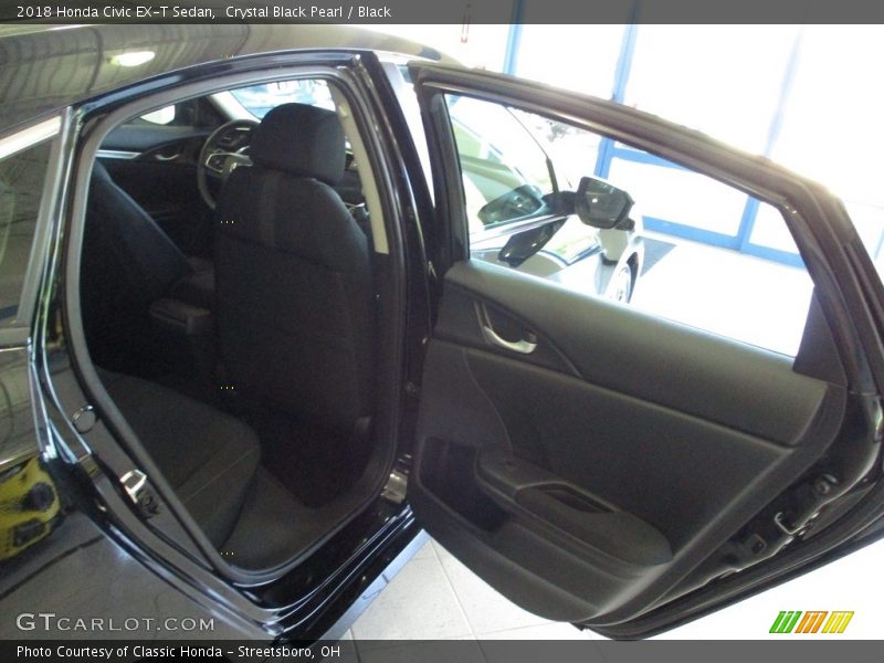 Crystal Black Pearl / Black 2018 Honda Civic EX-T Sedan