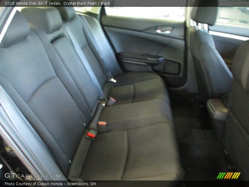 Crystal Black Pearl / Black 2018 Honda Civic EX-T Sedan