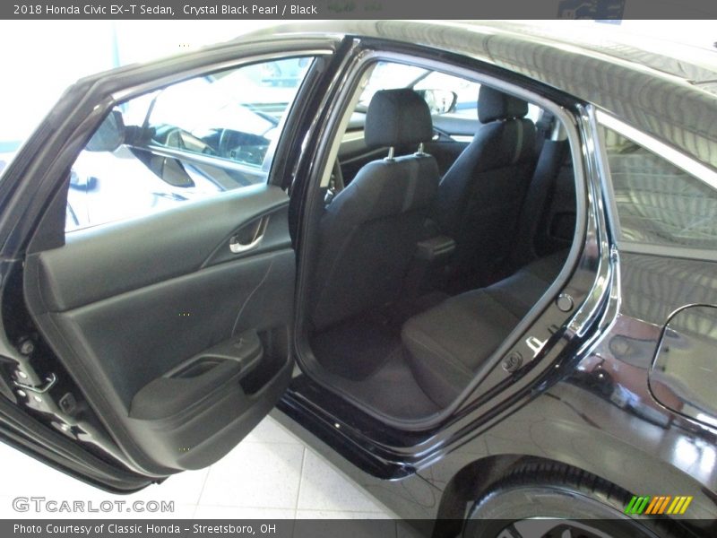 Crystal Black Pearl / Black 2018 Honda Civic EX-T Sedan