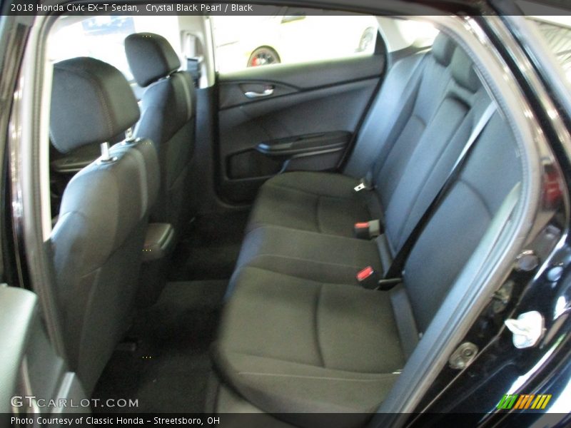 Crystal Black Pearl / Black 2018 Honda Civic EX-T Sedan