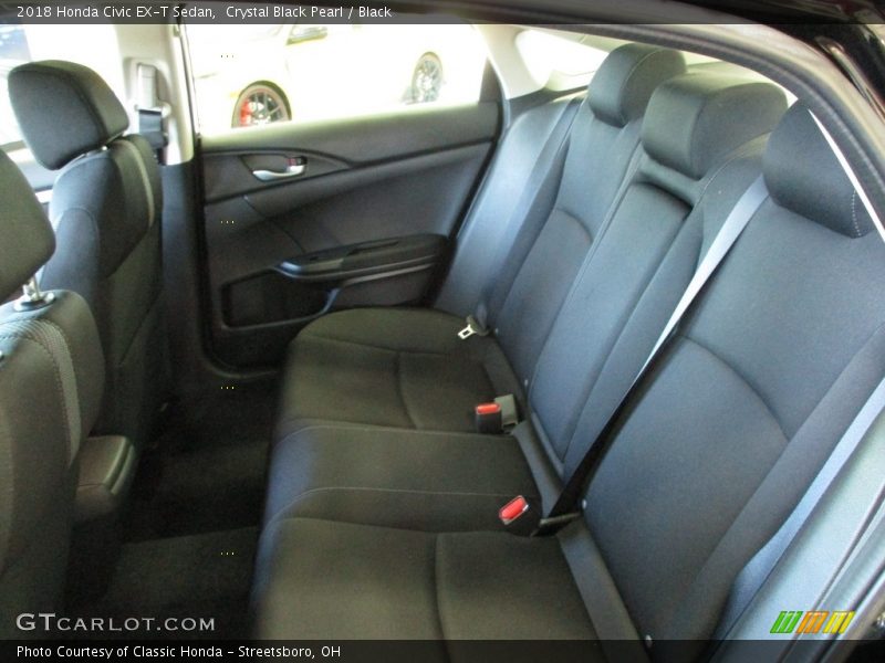 Crystal Black Pearl / Black 2018 Honda Civic EX-T Sedan
