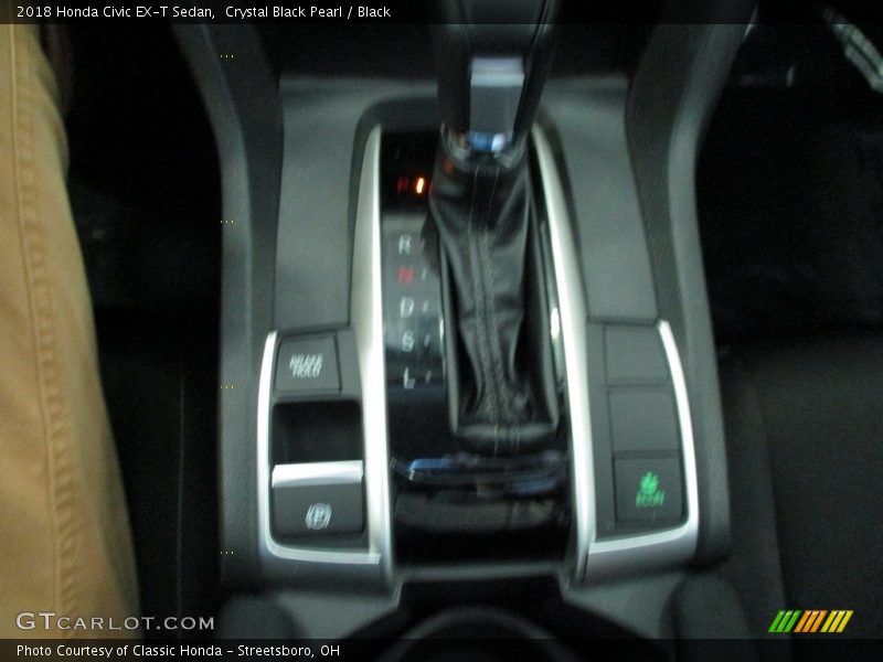Crystal Black Pearl / Black 2018 Honda Civic EX-T Sedan