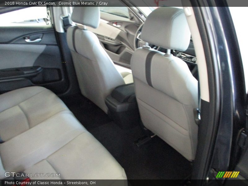 Cosmic Blue Metallic / Gray 2018 Honda Civic EX Sedan