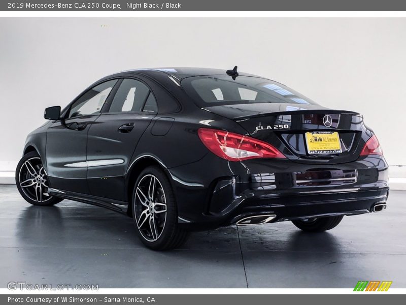 Night Black / Black 2019 Mercedes-Benz CLA 250 Coupe