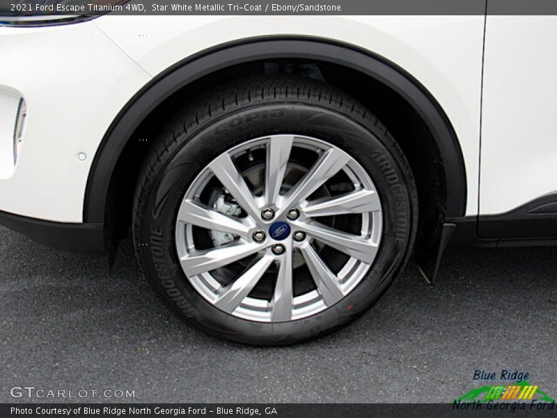 Star White Metallic Tri-Coat / Ebony/Sandstone 2021 Ford Escape Titanium 4WD
