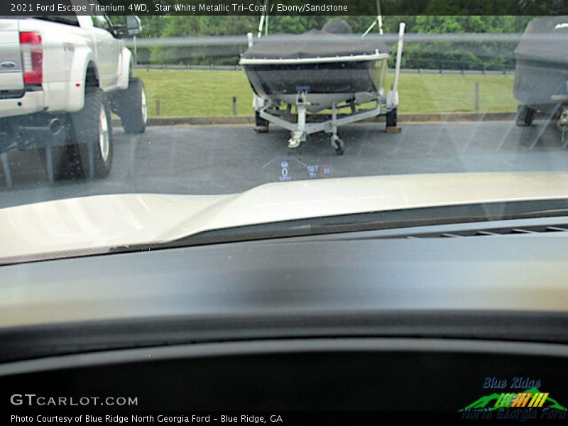 Star White Metallic Tri-Coat / Ebony/Sandstone 2021 Ford Escape Titanium 4WD