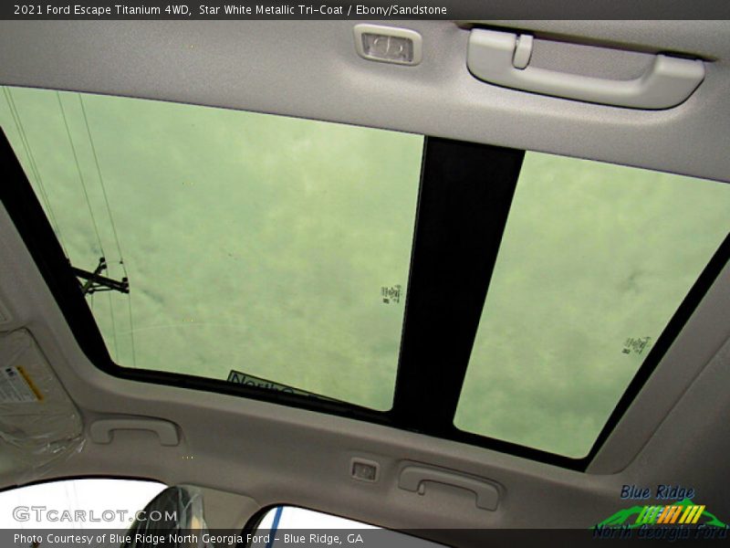 Star White Metallic Tri-Coat / Ebony/Sandstone 2021 Ford Escape Titanium 4WD
