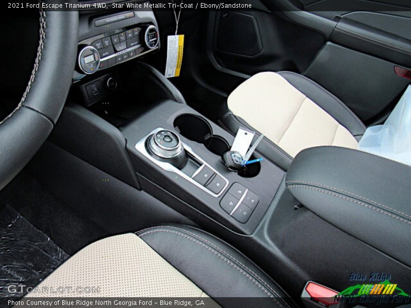 Star White Metallic Tri-Coat / Ebony/Sandstone 2021 Ford Escape Titanium 4WD