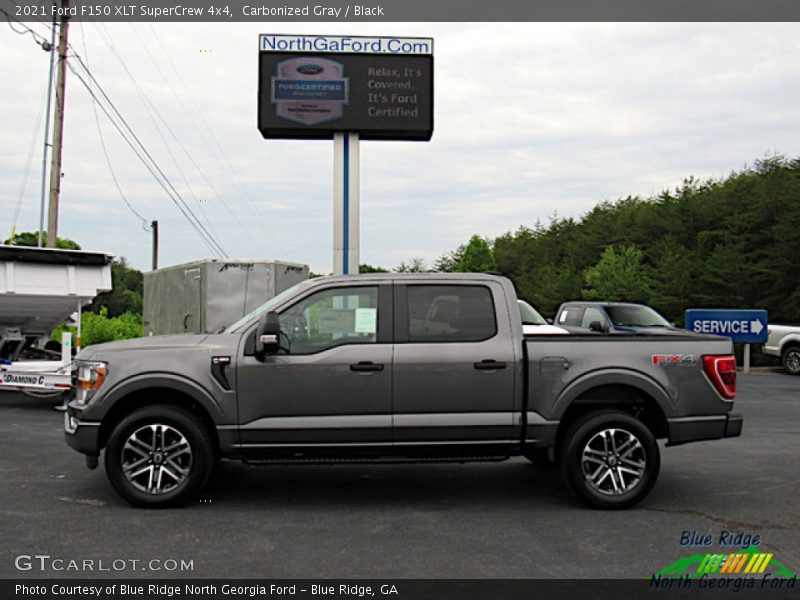 Carbonized Gray / Black 2021 Ford F150 XLT SuperCrew 4x4
