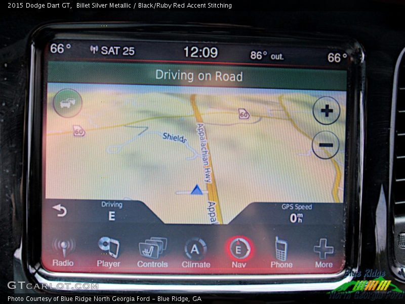 Billet Silver Metallic / Black/Ruby Red Accent Stitching 2015 Dodge Dart GT