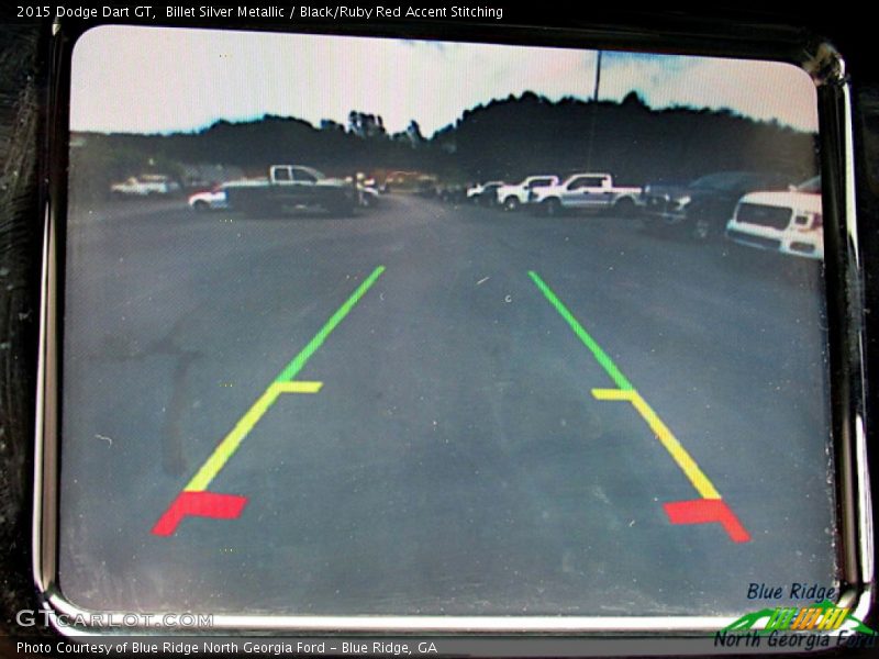 Billet Silver Metallic / Black/Ruby Red Accent Stitching 2015 Dodge Dart GT