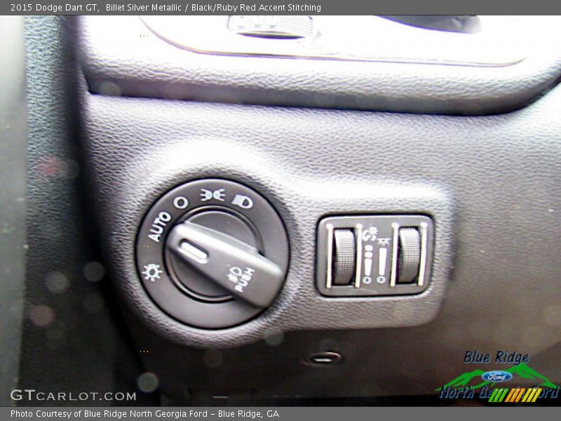 Billet Silver Metallic / Black/Ruby Red Accent Stitching 2015 Dodge Dart GT