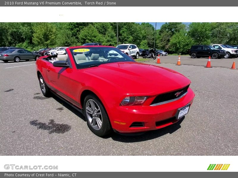 Torch Red / Stone 2010 Ford Mustang V6 Premium Convertible