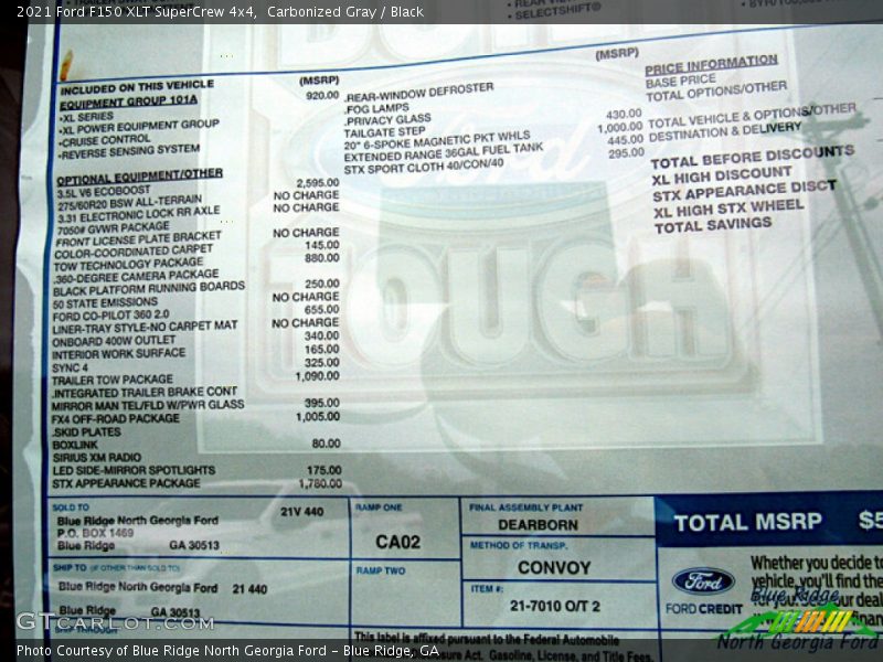 Carbonized Gray / Black 2021 Ford F150 XLT SuperCrew 4x4