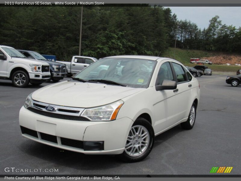 White Suede / Medium Stone 2011 Ford Focus SE Sedan