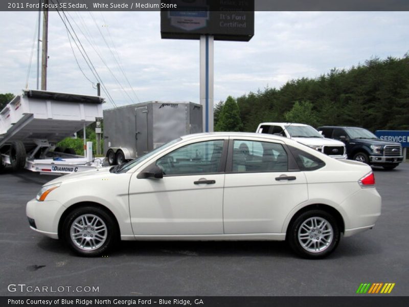 White Suede / Medium Stone 2011 Ford Focus SE Sedan