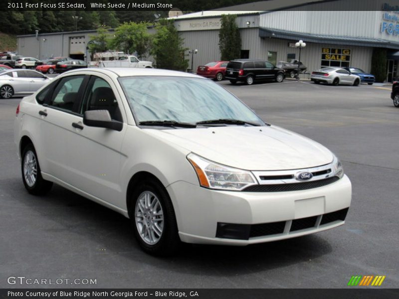 White Suede / Medium Stone 2011 Ford Focus SE Sedan