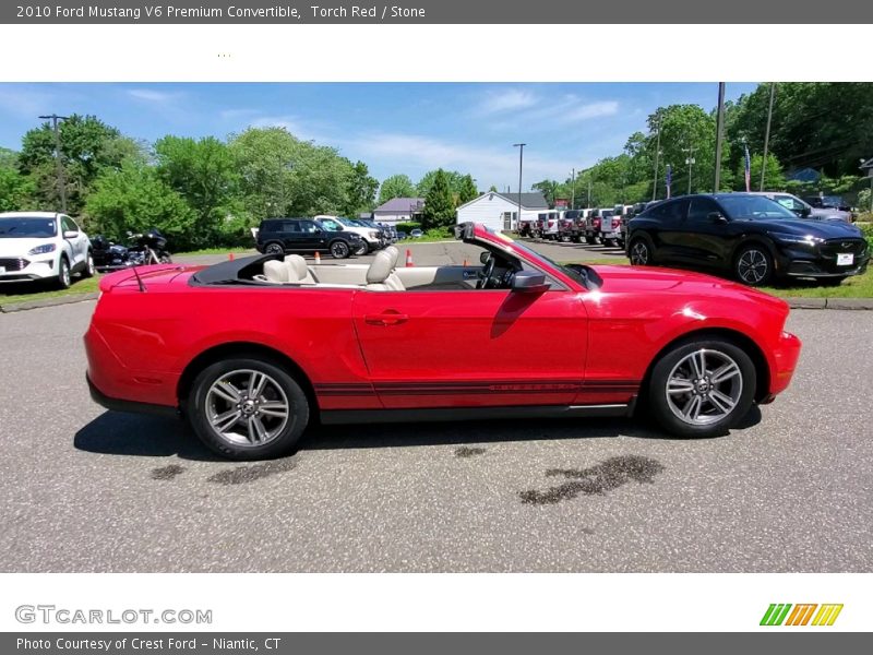 Torch Red / Stone 2010 Ford Mustang V6 Premium Convertible