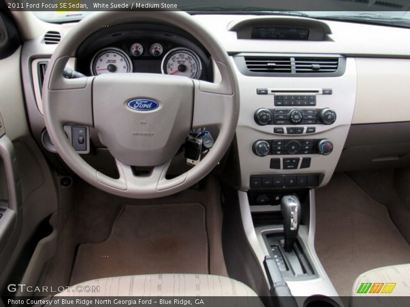 White Suede / Medium Stone 2011 Ford Focus SE Sedan