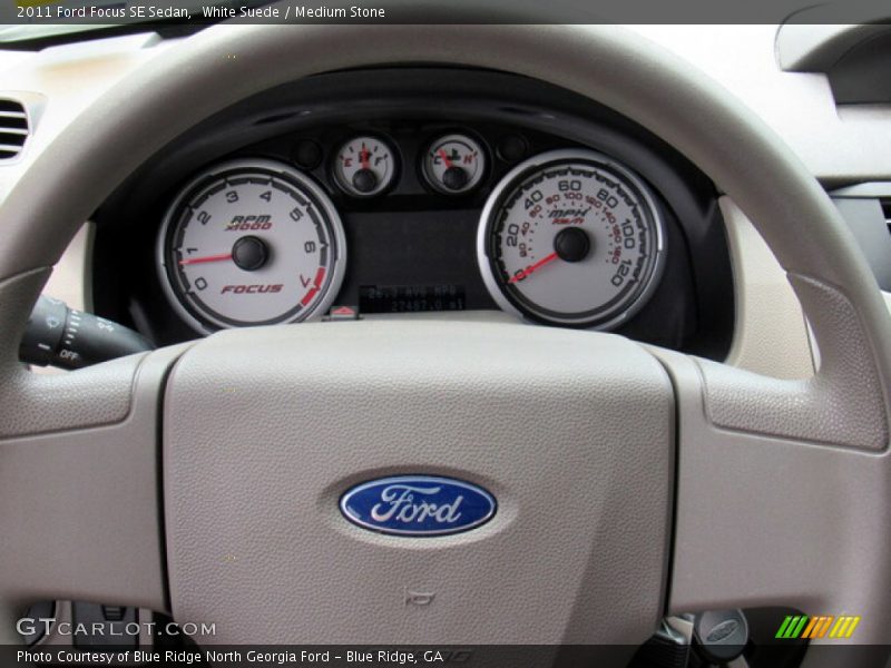 White Suede / Medium Stone 2011 Ford Focus SE Sedan