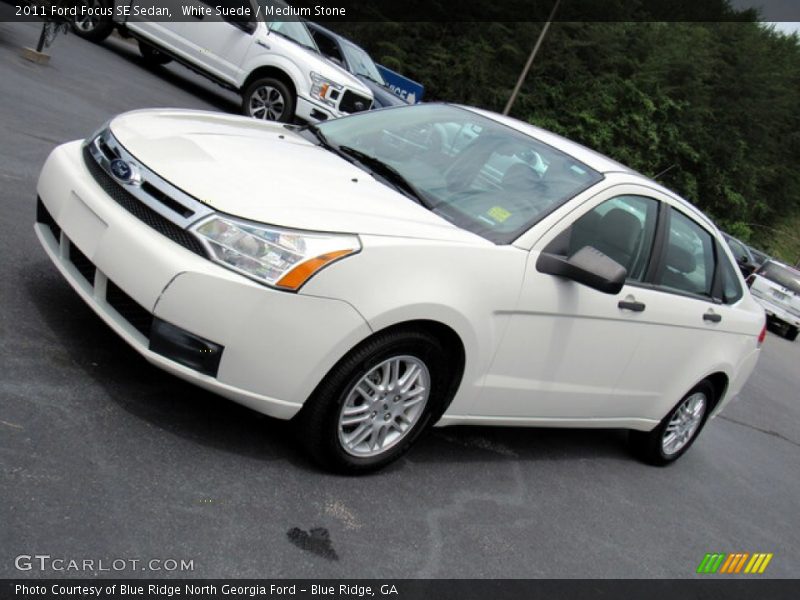 White Suede / Medium Stone 2011 Ford Focus SE Sedan