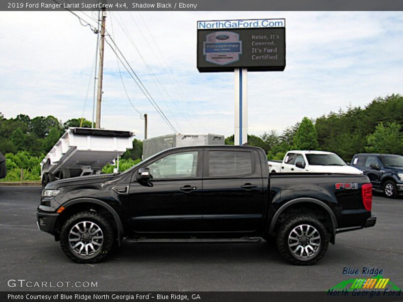 Shadow Black / Ebony 2019 Ford Ranger Lariat SuperCrew 4x4