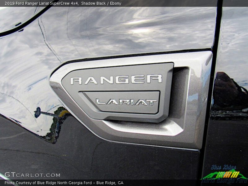 Shadow Black / Ebony 2019 Ford Ranger Lariat SuperCrew 4x4