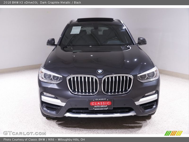 Dark Graphite Metallic / Black 2018 BMW X3 xDrive30i