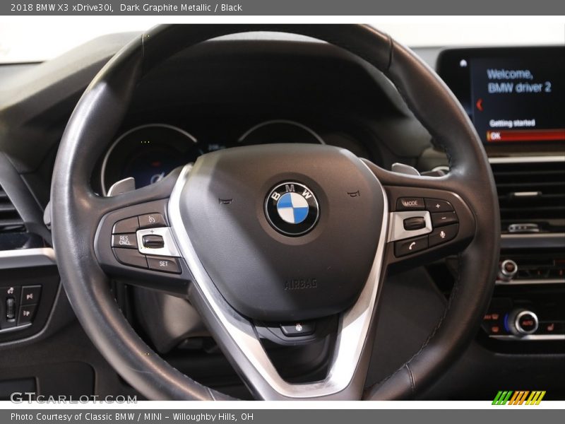 Dark Graphite Metallic / Black 2018 BMW X3 xDrive30i