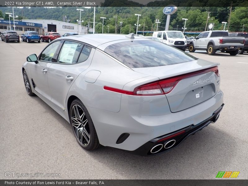Ceramic Silver / Black 2022 Kia Stinger GT1 AWD