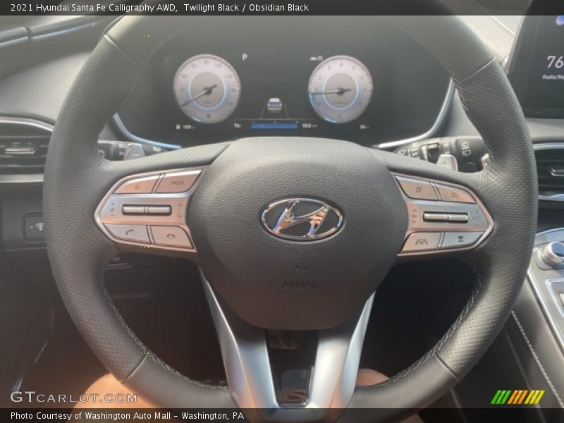 Twilight Black / Obsidian Black 2021 Hyundai Santa Fe Calligraphy AWD