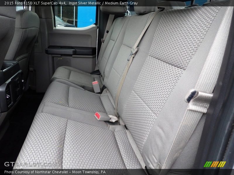 Ingot Silver Metallic / Medium Earth Gray 2015 Ford F150 XLT SuperCab 4x4