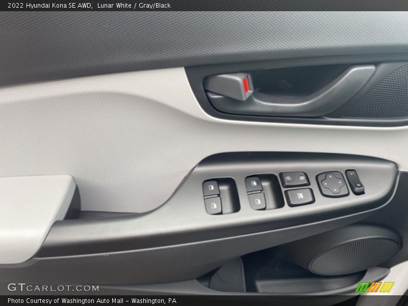 Lunar White / Gray/Black 2022 Hyundai Kona SE AWD