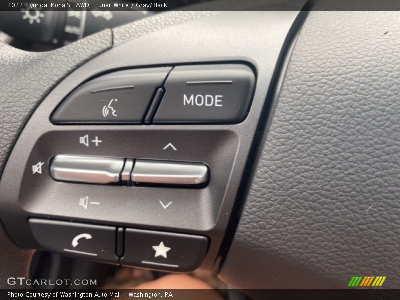 Lunar White / Gray/Black 2022 Hyundai Kona SE AWD