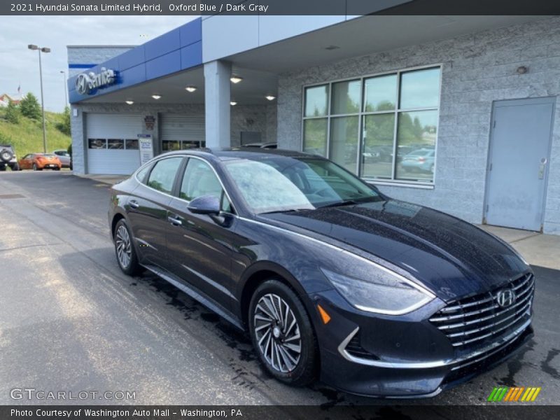Oxford Blue / Dark Gray 2021 Hyundai Sonata Limited Hybrid