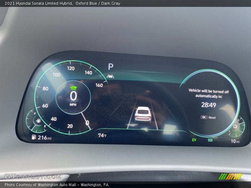 Oxford Blue / Dark Gray 2021 Hyundai Sonata Limited Hybrid