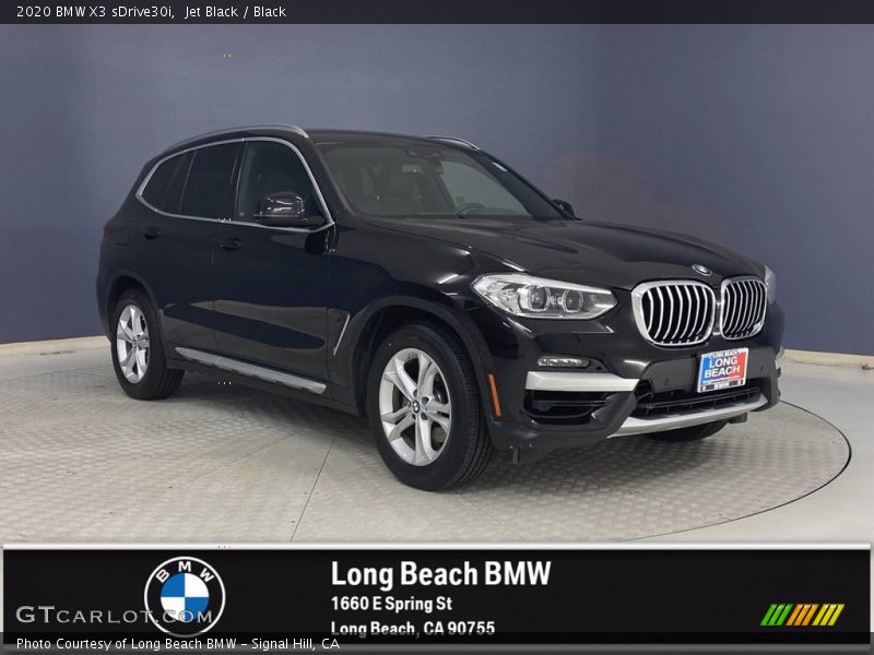 Jet Black / Black 2020 BMW X3 sDrive30i
