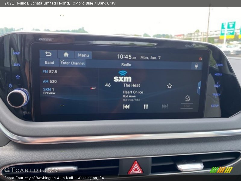 Oxford Blue / Dark Gray 2021 Hyundai Sonata Limited Hybrid