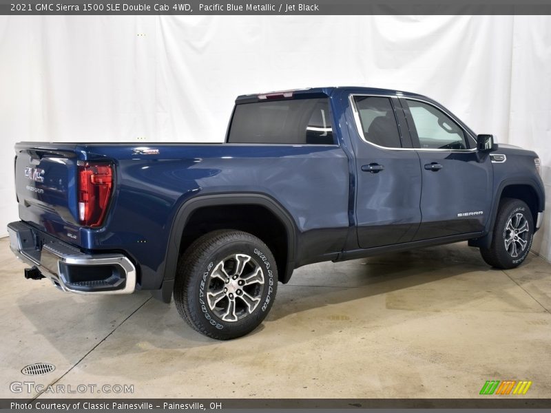 Pacific Blue Metallic / Jet Black 2021 GMC Sierra 1500 SLE Double Cab 4WD