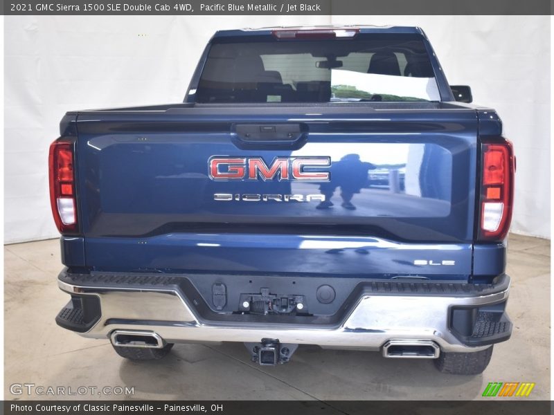 Pacific Blue Metallic / Jet Black 2021 GMC Sierra 1500 SLE Double Cab 4WD