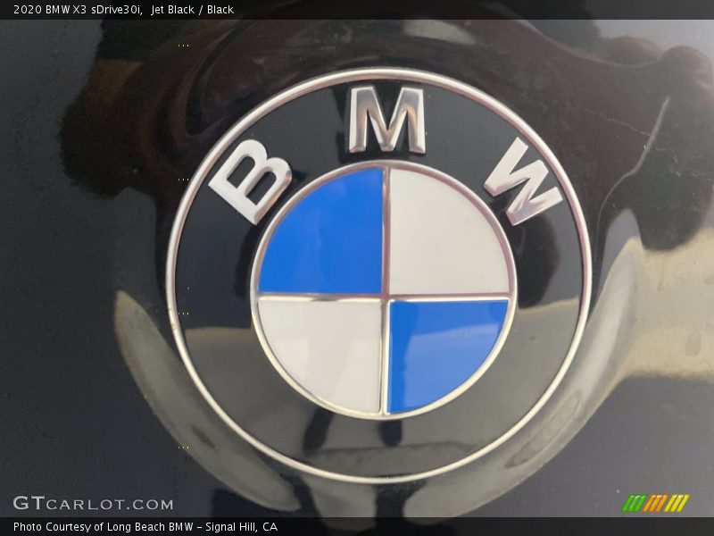 Jet Black / Black 2020 BMW X3 sDrive30i