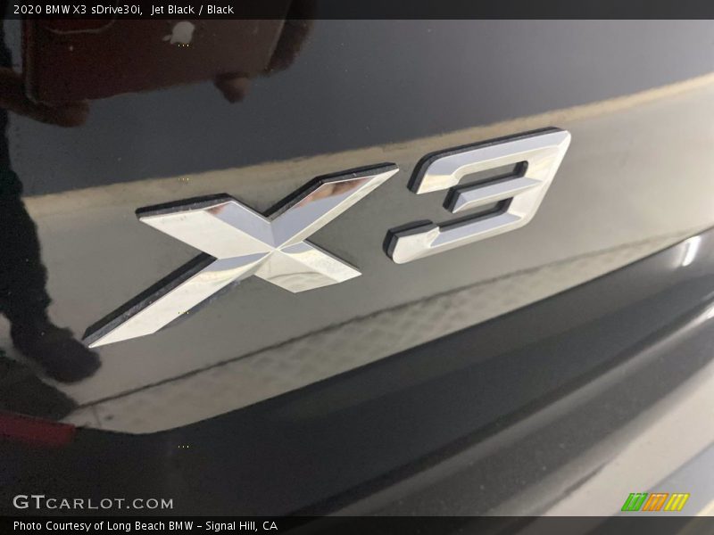 Jet Black / Black 2020 BMW X3 sDrive30i